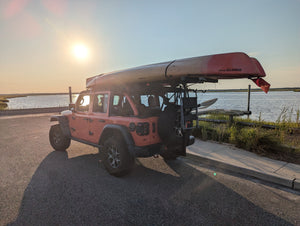 Jeep Hitchmount-rack'd up at the shore!